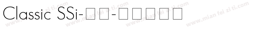 Classic SSi-粗体字体转换